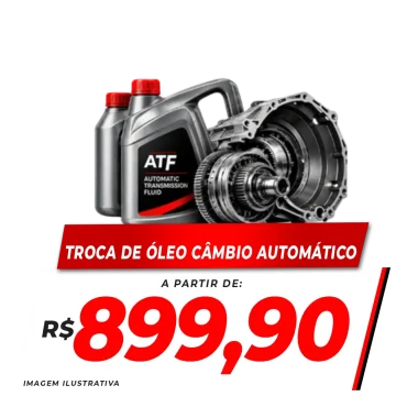 TROCA DE ÓLEO CÂMBIO AUTOMÁTICO